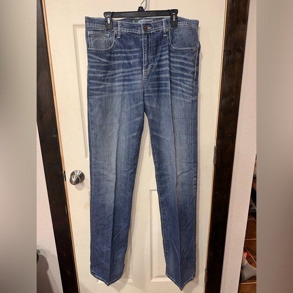 BKE Denim Tyler Straight Men's Blue Jeans - Picture 1 of 5